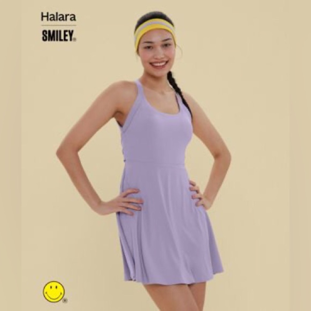 Halara (NWT) X Smiley SoftlyZero Backless Twisted Flare Dress Size XL